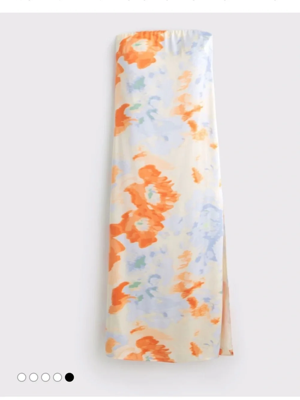 NWT Abercrombie & Fitch Blue Strapless Floral Maxi Dress Size S
